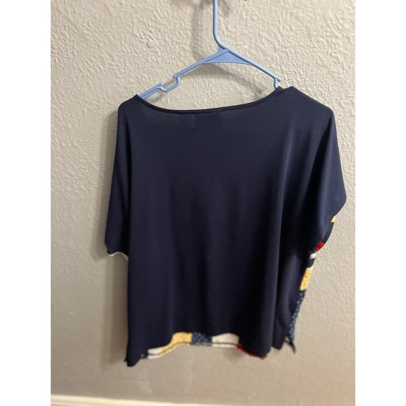 Women Alfred Dunner‎ Blue Size. 20 Short   Sleeve Top Blouse - Picture 5 of 7